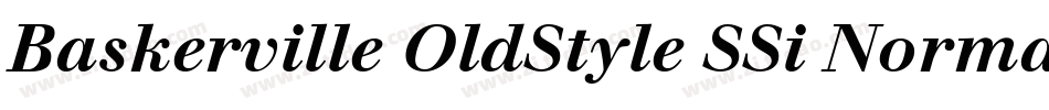 Baskerville OldStyle SSi Normal字体转换
